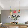 Nordic Color Candy Pendant Lights modern Living Room Bedroom Children's Room Single Head Glass Hanging Lamps Home Decor Fixtures ► Photo 2/5