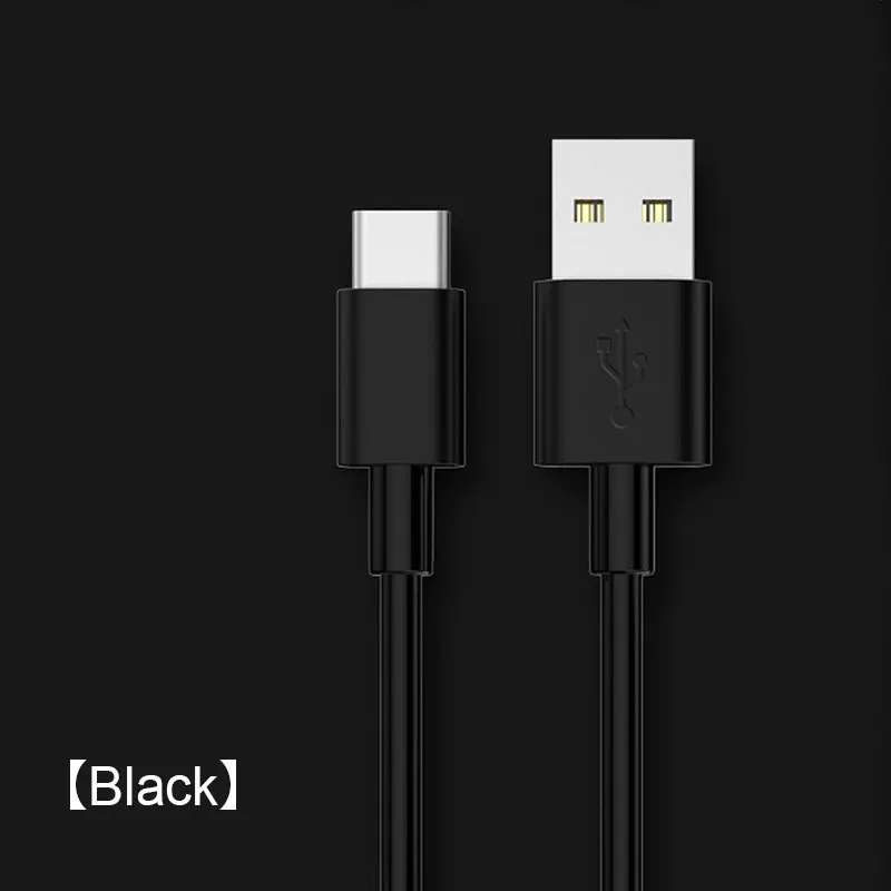 Черный Кабель usb type-C 2.5A провод для быстрого заряда 0,25 м 0,5 м 1 м 1,5 м 2 м 3 м шнур зарядного устройства для смартфонов type-C кабели передачи данных - Цвет: Черный