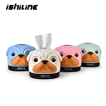 

Wheat Tissue Box Home Gift Desktop Paper Tube Reel storage Organizer