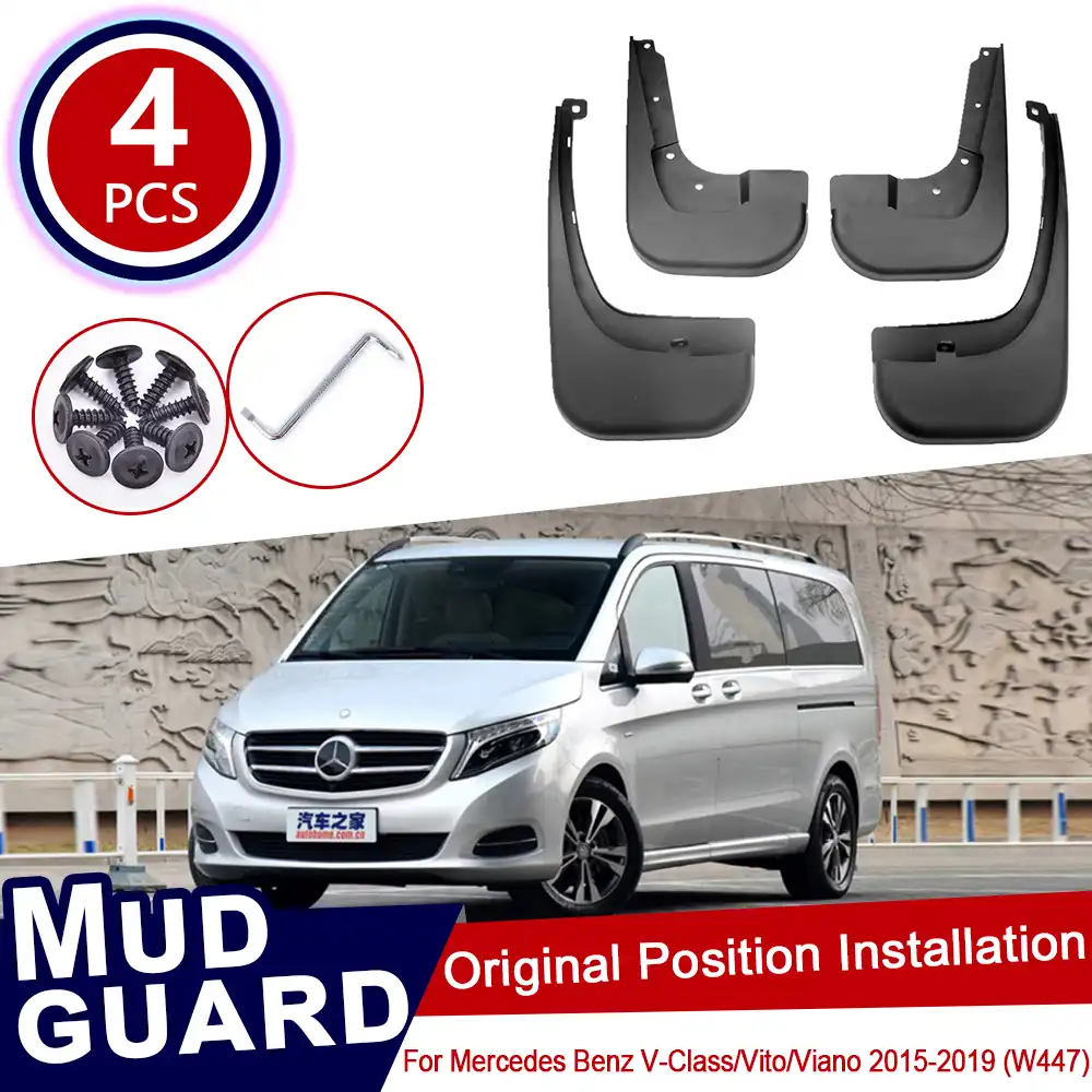 Fur Mercedes Benz V Klasse Vito Viano 2015 2019 W447 Schlamm Flaps Splash Guards Kotflugel Schmutzfanger Auto Zubehor 2016 2017 2018 Car Stickers Aliexpress
