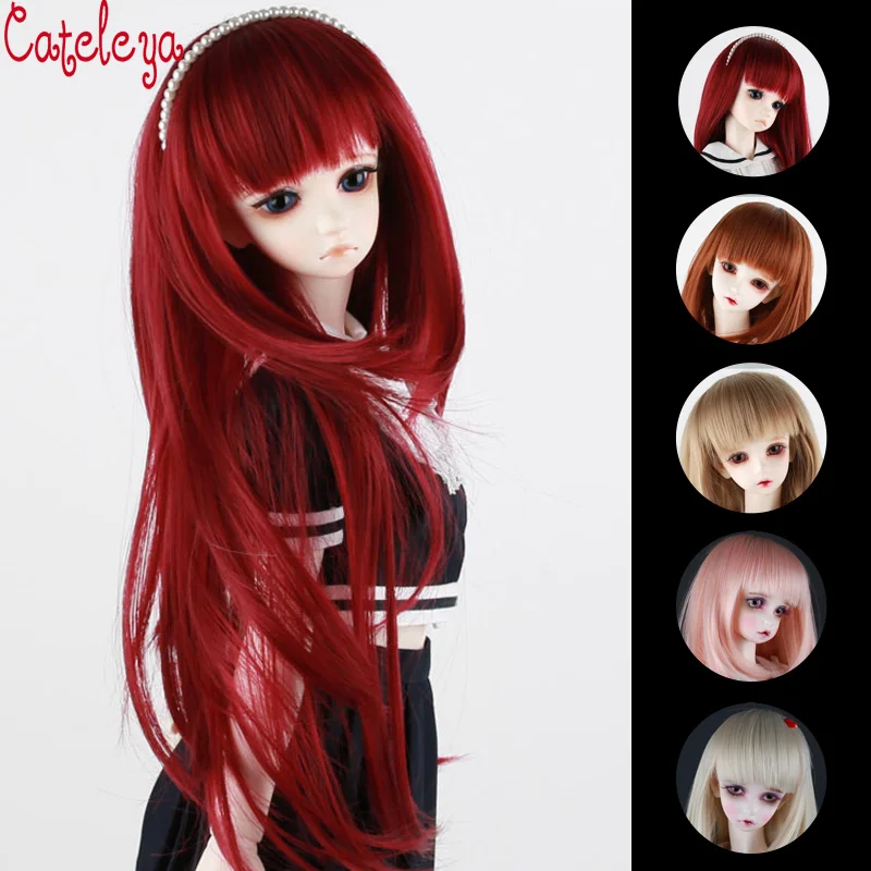 Cateleya BJD SD поддельные аккуратные длинные челки для волос 1/3 1/4 1/6 аксессуары куклы
