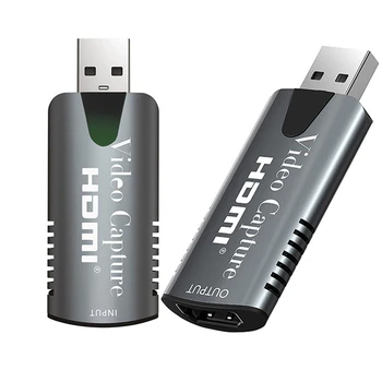 

HDMI Video Capture Card Full HD 4K Video Record Box for Switch to USB to HDMI Gaming Converter