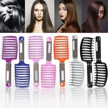 

2019 Women's Fashion hair tools Salon Professional Vent Hair Brush Anti-Static Hair Styling Scalp Massage Comb 107