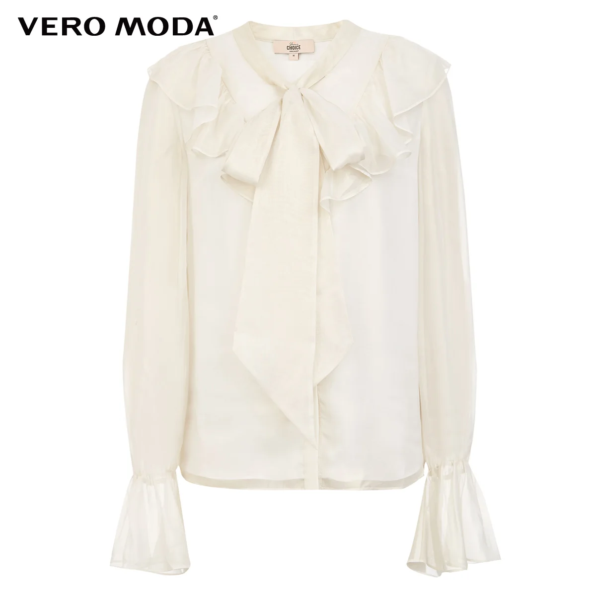 Vero Moda женская элегантная шифоновая блузка с оборками | 319305532