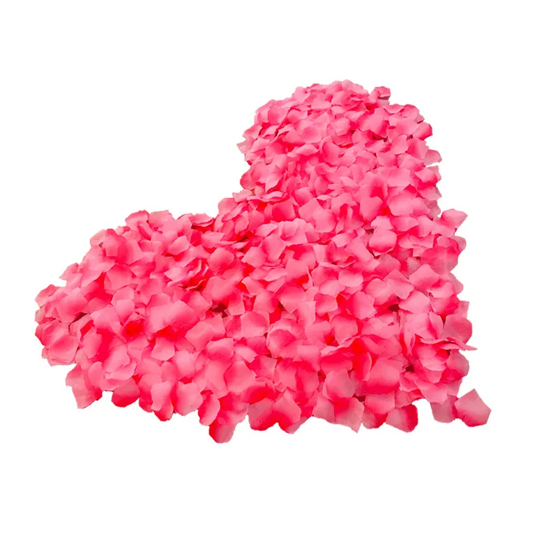 1000pcs Colorful Artificial Rose Petals Wedding Petalas Colorful Silk Flower Accessories Wedding Rose 7z