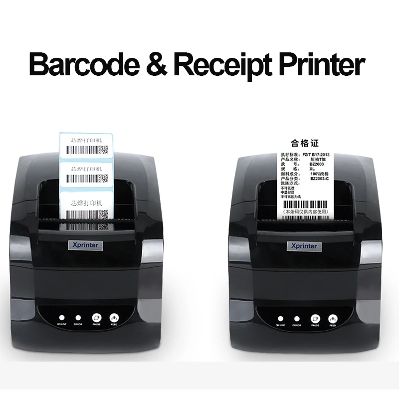 Xprinter Thermal Label Barcode Receipt Printer 20mm-80mm Adhesive Sticker Paper for Mobile Phone Windows
