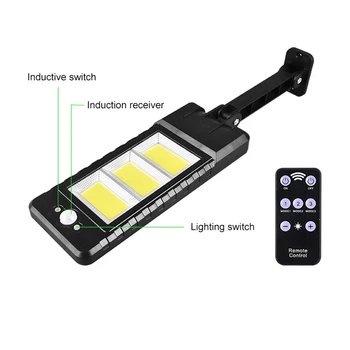 

60LED/120COB Solar Wall Lamp Human Induction Folding Light Remote Control Illumination for Outdoors Courtyard Garden DROPSHIPPIN