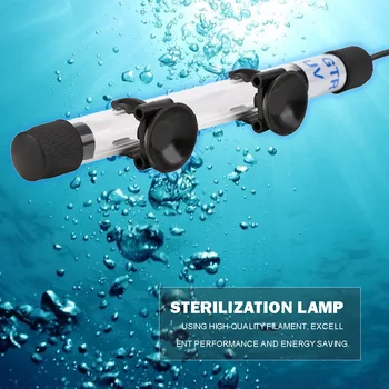 

220-240V Aquarium Sterilizer Lights LED UV Germicidal Disinfection Fish Tank Submersible Protection Ultraviolet Lamp