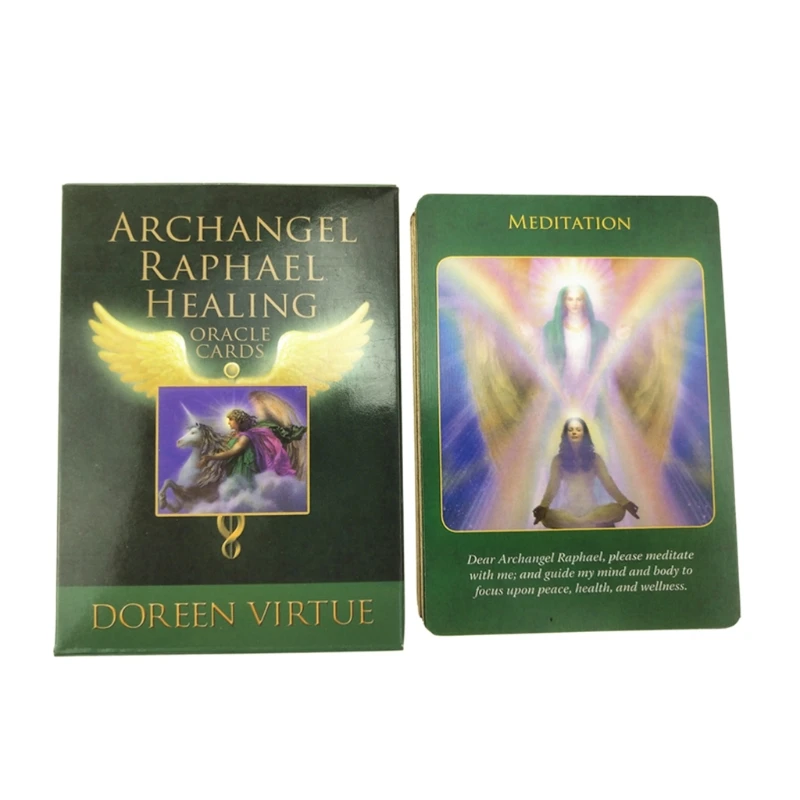 

Archangel Raphael Healing Oracle Cards English Version 44 Cards Tarots Divination Fate Board Game