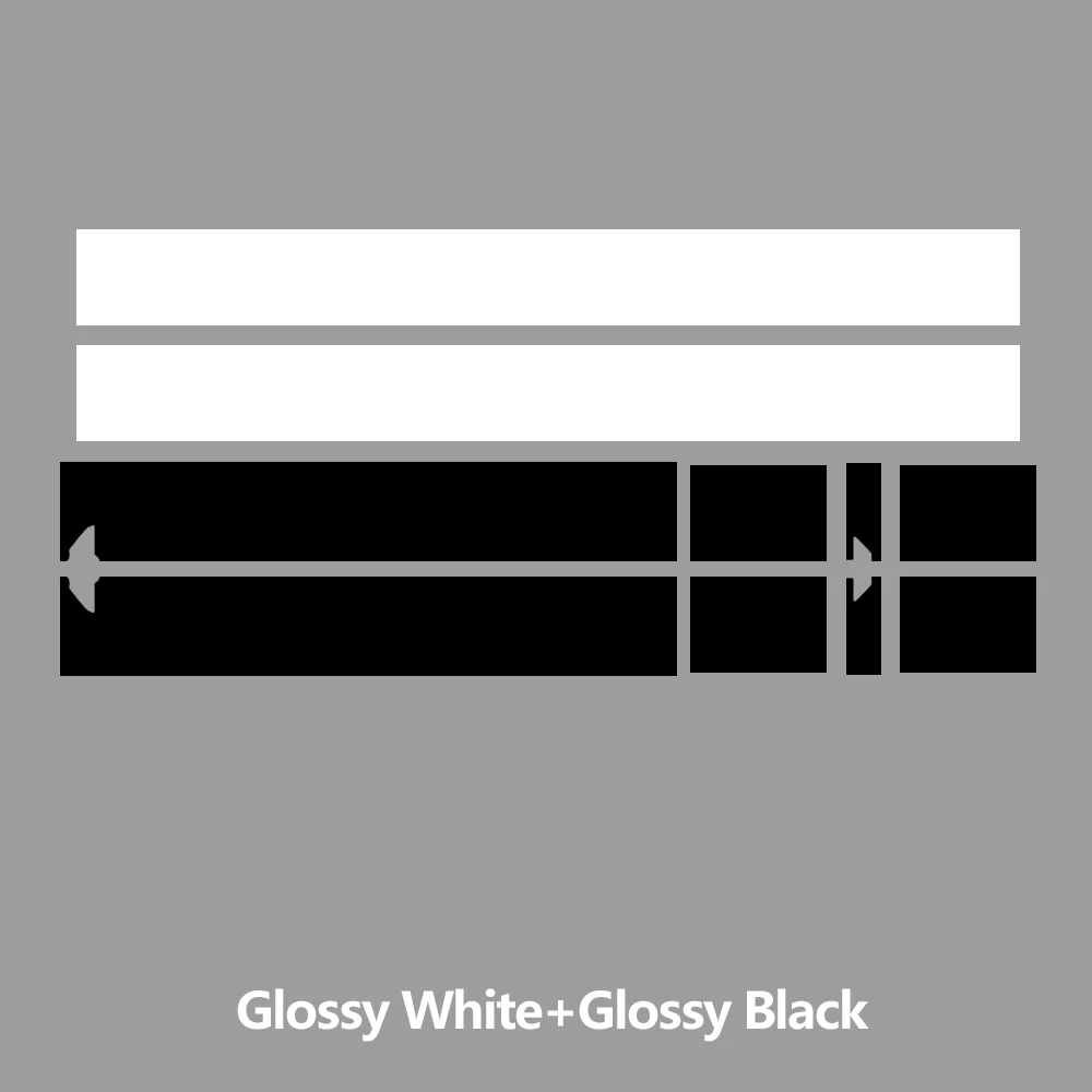 KK white KK black Наклейка на капот автомобиля капот полосы крыши задняя крышка двигателя стикер для мини-купе R58 Cooper S JCW Джон Купер работает аксессуары - Название цвета: KK white KK black