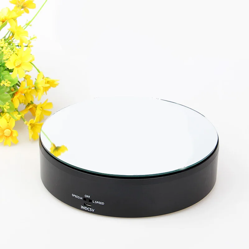 

USB Electric Rotating Display Stand For Phone Watch Jewellery Holder Tray Show