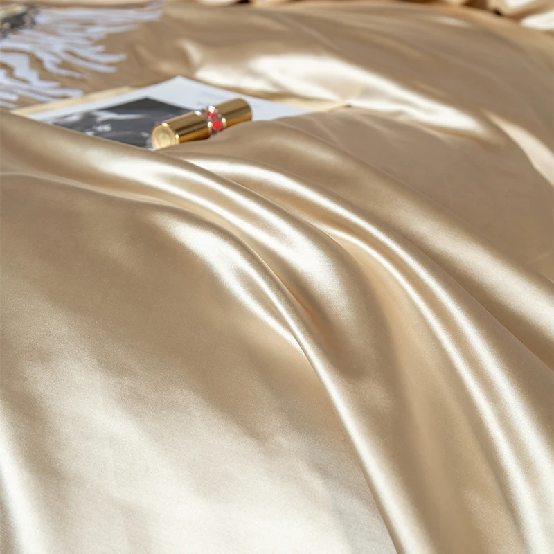 1400TC Silk Cotton Bedding Set King Queen Size Palace Embroidery Duvet Cover Flatsheet Thick Bedspread 4/6/10pcs 6