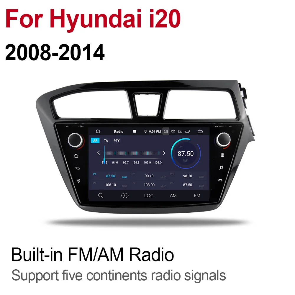 Flash Deal ZaiXi For Hyundai i20 2008~2014 RHD Right Hand Drive Car Android 9 GPS Navigation Multimedia system Bluetooth Radio Amplifier HD 1