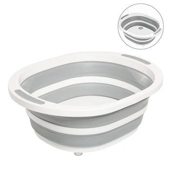 

Foldable Cutting Board Chopping Blocks Tool Silicone Drain Cutting Board Basket Dish Tub With Draining Plug Fruit Washing Basket