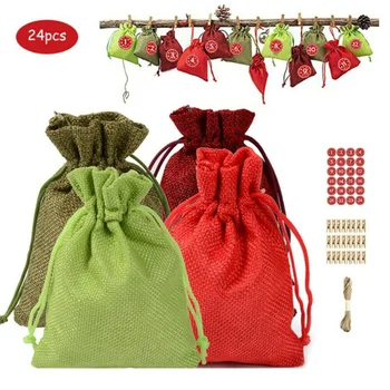 

Cotton Linen Bags Gift Sugar Bags 10x14cm Drawstring Supplies Jewelry sack
