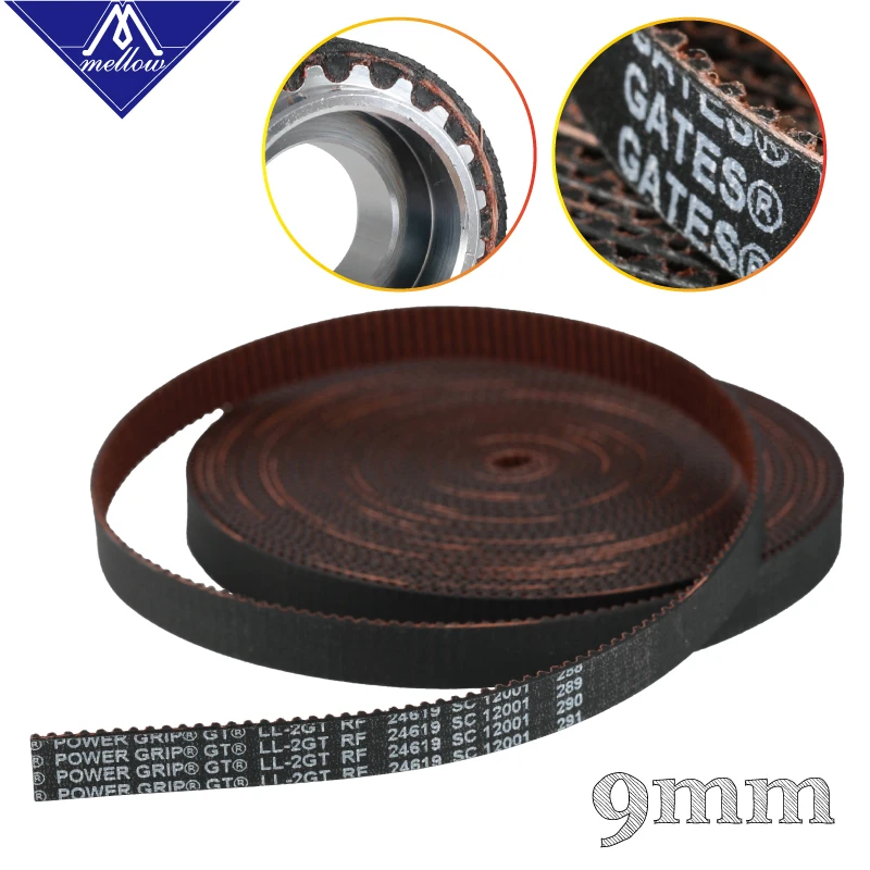 Оригинальный 3D принтер Mellow 5 м VORON 2 4/2 2/2 0 GATES LL 2GT 9 мм Ремень ГРМ износостойкий