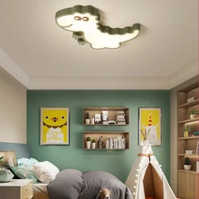Современный Железный акриловый потолочный светильник ing светодиодный потолочный светильник для мальчиков и девочек, мультяшный потолочный светильник Dinosa для гостиной, детской комнаты, потолочный светильник