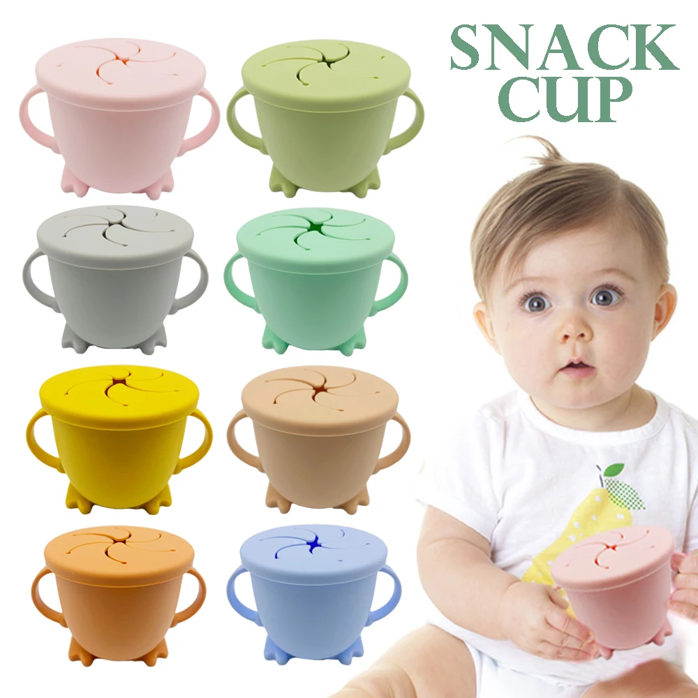 

Baby Feeding Cups Baby Learning Baby Drinkware Silicone Snack Cups For Toddlers & Kids With Silicone Baby Trainer Cup 2021 New