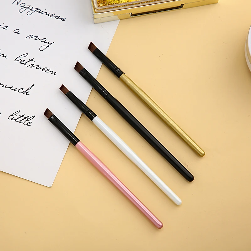 3 Pcs Brush Eyeliner Eyebrow Makeup Brushes Tool Angled Beauty tool Women Pro Cosmetics Make Up H516-H519 | Красота и здоровье