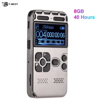 

Professional High Definition Digital Sound Voice Recorder MP3 Player Voice-Activated Recording One-Button Record 8G Capacity