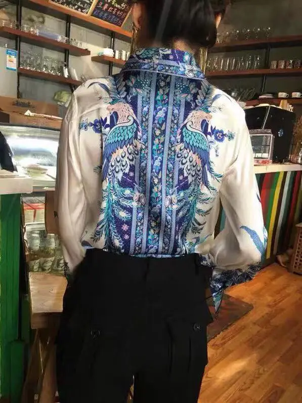 AH12334, модные женские блузки и рубашки,, Подиумные, Роскошные, известный бренд, Европейский дизайн, вечерние, стильная женская одежда