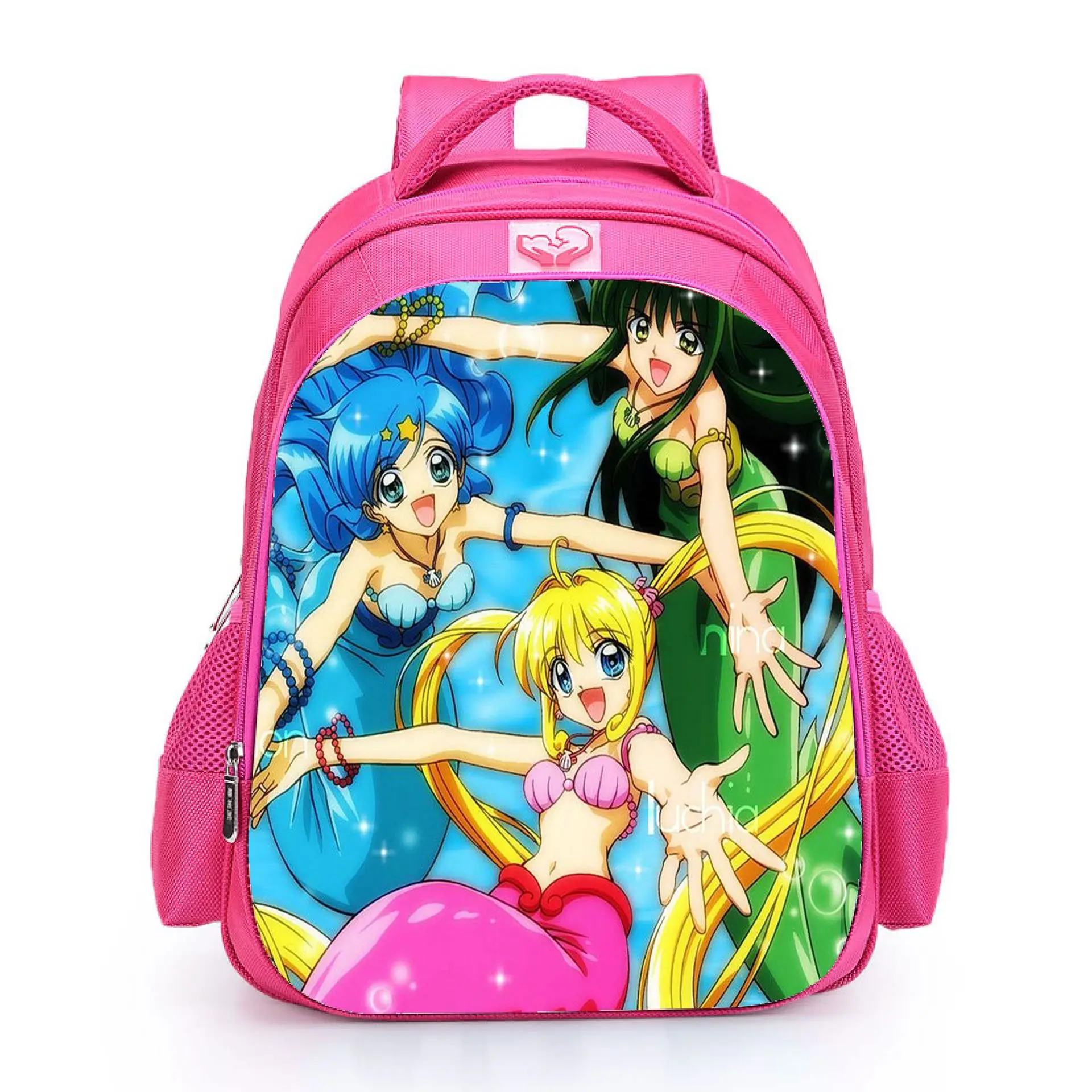 Disney New Princess Mermaid Children's Schoolbags Kindergarten Primary School 1-3 Years Large Capacity Cartoon Backpack Wo