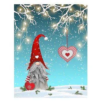 

Adult Diamond Painting Kit 5D Painting Christmas Cute Dwarf Elf Stickers Diamond Cross Stitch Decorative Painting Full Diamond