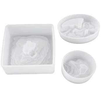 

Transparent Silicone Mold Dried Flower Resin Decoration Craft DIY Island Terrace Mold Jewelry Epoxy Resin Mold