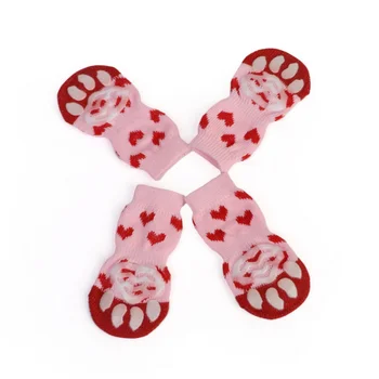 

Cute 3 Pcs/Set Indoor Pet Dog Socks Soft Quality Cotton Warm Away Easy Washing Cat Shoe Socks Affordable Personality Fashion