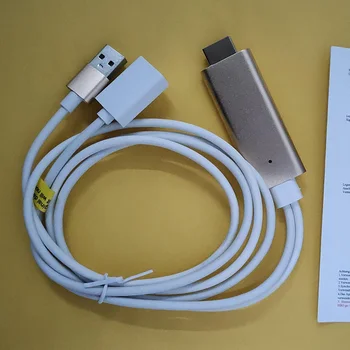 

HDTV Smart Cable plug and paly 1080P FHD output full format local and cloud video streaming support i7 i6 i5 series ios8-10 pad