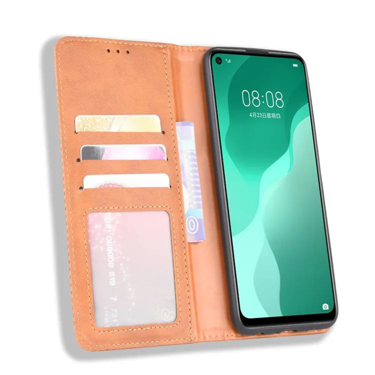 For Huawei nova 7 SE Case Premium Leather Wallet Leather Flip Case For Huawei nova 7 SE Phone Case 6.5" huawei silicone case