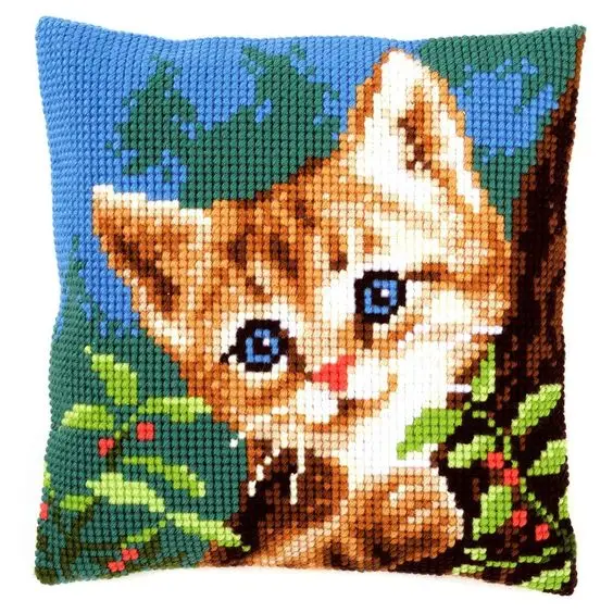 #Special Offers Latch Hook Cat Cushion Kit Pillow Case Crochet Hobby & Crafts DIY Yarn for Embroidery Art Cushion Cover #Special Offers Latch Hook Cat Cushion Kit Pillow Case Crochet Hobby & Crafts DIY Yarn for Embroidery Art Cushion Cover