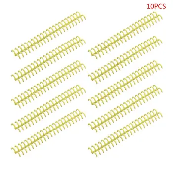 

10pcs Plastic Loose Leaf Link Spiral Circles Binder Ring for 30 Holes Notebook A9LC