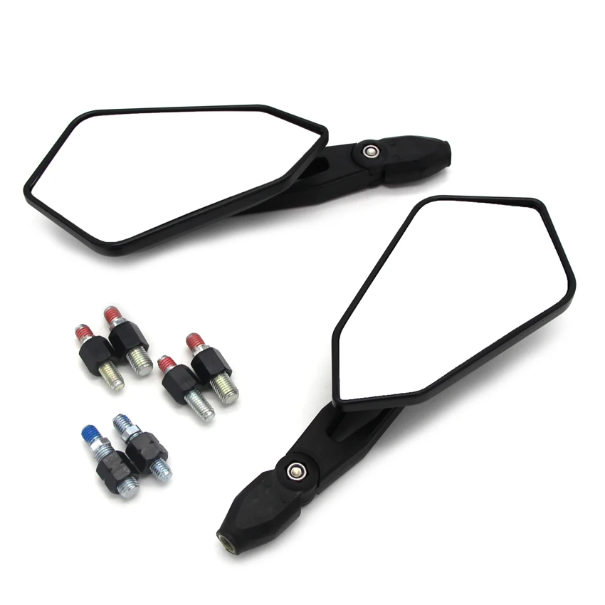Мотоциклы Зеркала для Kawasaki ZR250 ZR400 ZR550 ZR750 Зефир Z750R Z750 Z750S Z1000 ZRX1100 ZRX1200 KLV1000 ER650 ER-6N