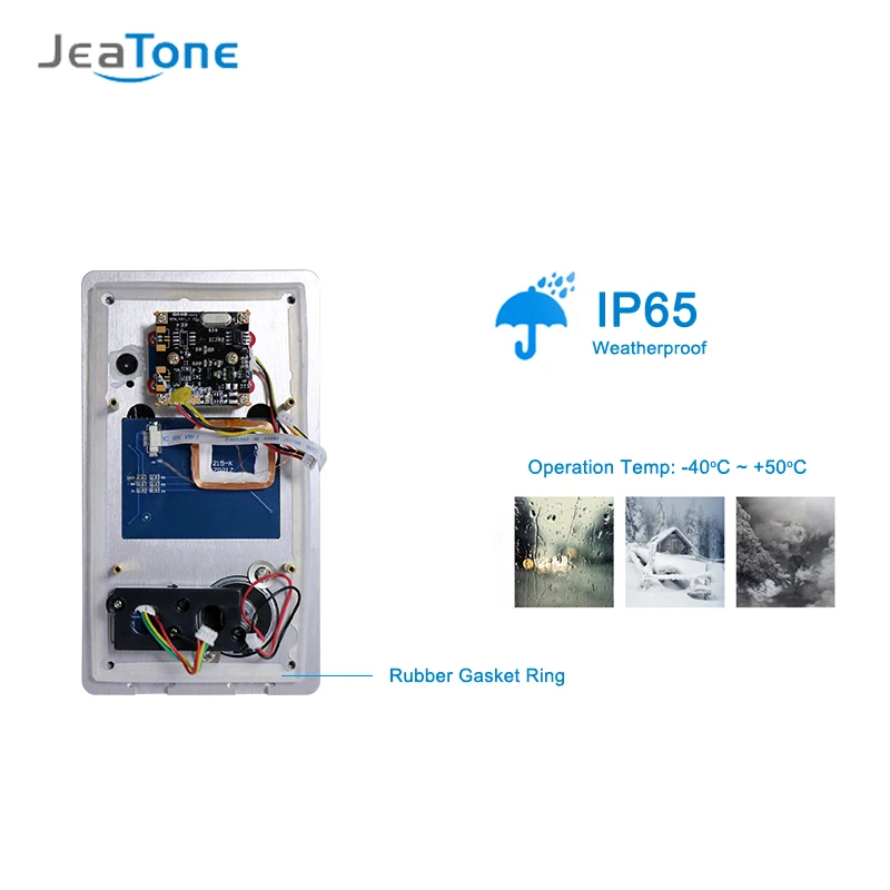 Видеодомофон JeaTone с 10 дюймовым сенсорным экраном Wi Fi IP домофон система контроля