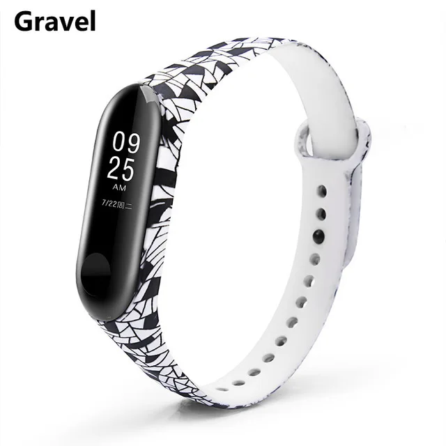 Graffiti style Strap For XiaoMi Mi Band 3 4 5 6 Silicone Wrist Strap For XiaoMi MiBand 6 sports strap for mi band 5 3 4 bracelet C9
