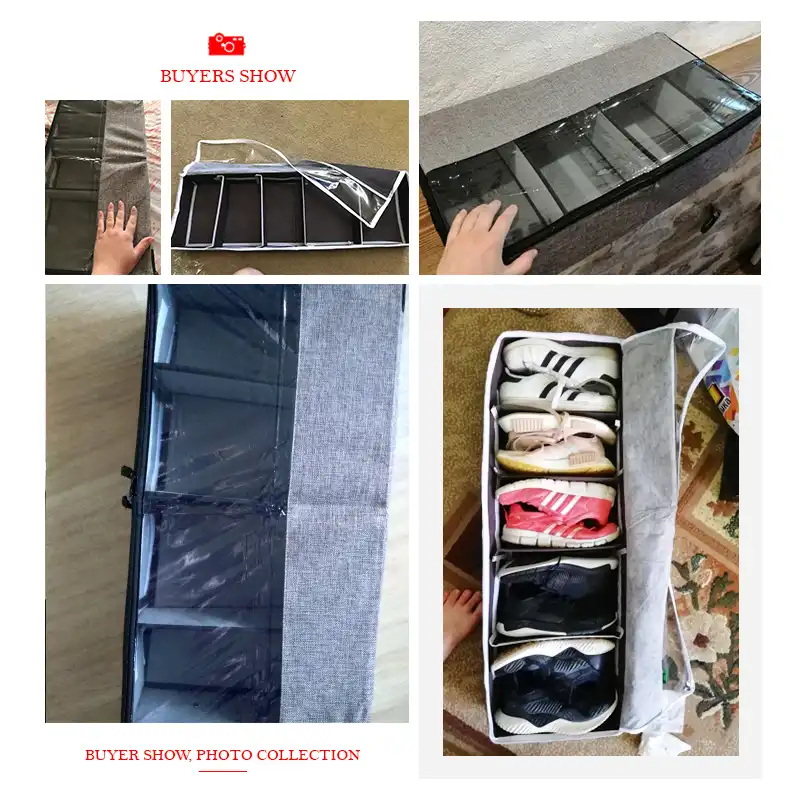Schuh Lagerung Box Bins Kleiderschrank Zipper Organizer Schubladen Schuhe Boxen Tasche Haushalts Produkte Home Organisation Zubehor Artikel Aliexpress