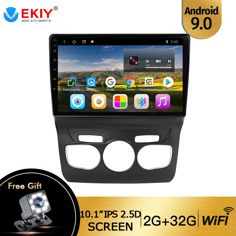 EKIY 9'' IPS 10.1 inch Touchscreen Android 9.0 GPS Navigation System Wifi Bluetooth Car Radio For 2013 2014 2015 2016 Citroen C4 EKIY 9'' IPS 10.1 inch Touchscreen Android 9.0 GPS Navigation System Wifi Bluetooth Car Radio For 2013 2014 2015 2016 Citroen C4