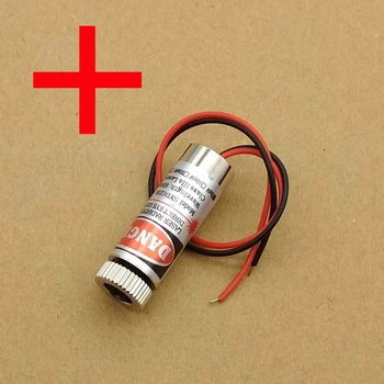 

5mW 650nm Red Cross Line Laser Module Focus Adjustable Laser Head 5V Industrial Grade