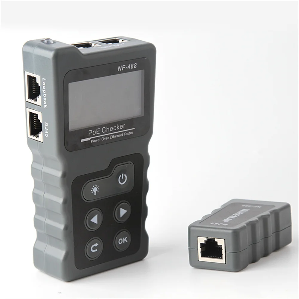 NOYAFA NF-488 PoE power test сетевой прибор для проверки PoE checker по Ethernet cat5, cat6 Lan test er сетевые инструменты PoE Switch test