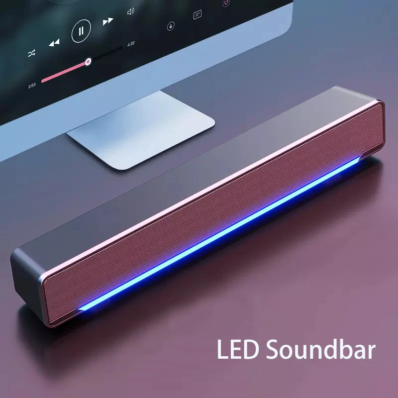 Звуковая панель ТВ светодиодный Altavoces Bluetooth колонки домашнего - Цена: 2 120,26 - 2 226,46 руб.