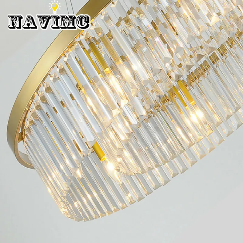 crystal living room round chandelier European creative personality room hall of the simple atmospheric restaurant chandelier