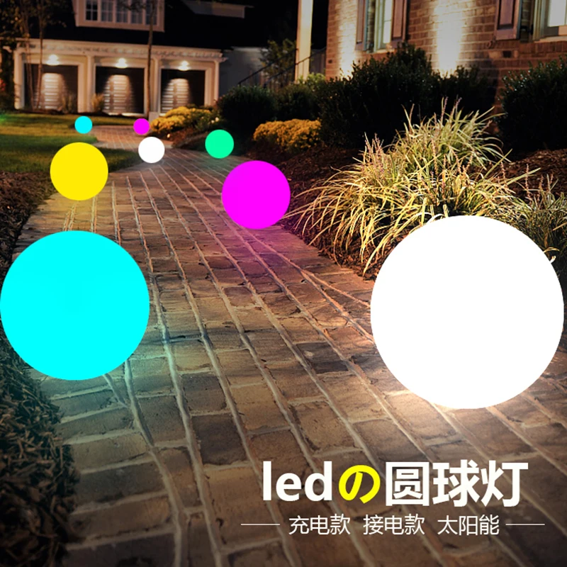 

Waterproof LED Garden Ball Light RGB Sphere Light IP68 Outdoor Christmas Wedding Party Lawn Lamps Swimming Pool Floating BALL