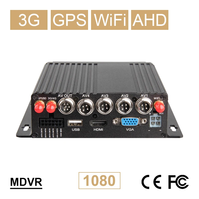 Видеорегистратор 3G GPS Wi-Fi SD-карта 4 канала 128 ГГц * 2 | Безопасность и защита