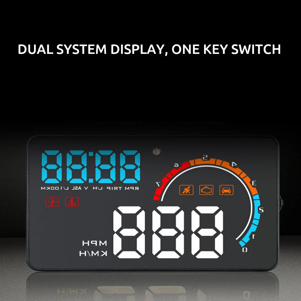 3 5 дюймов Автомобиль HUD на лобовое стекло Дисплей OBD2 EML327 приборной панели
