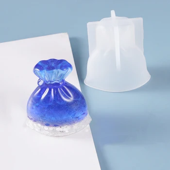 

DIY Crystal Epoxy Mold Money Bag Lucky Bag Creative Money Bag Lucky Mirror Silicone Mold