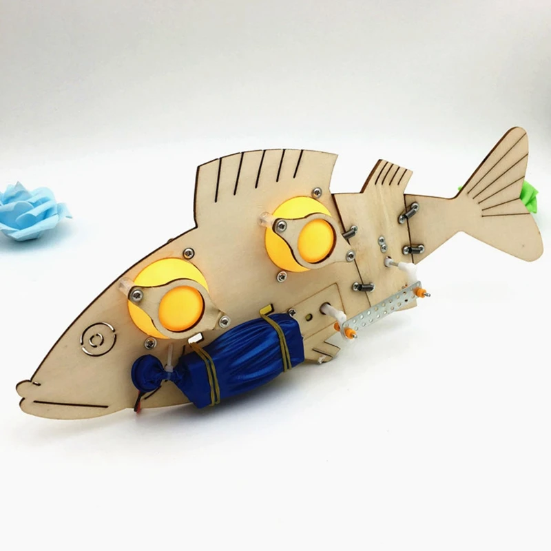 Электрические бионические игрушки DIY электрические механические рыбки школы научный эксперимент проекты для детей образовательный комплект
