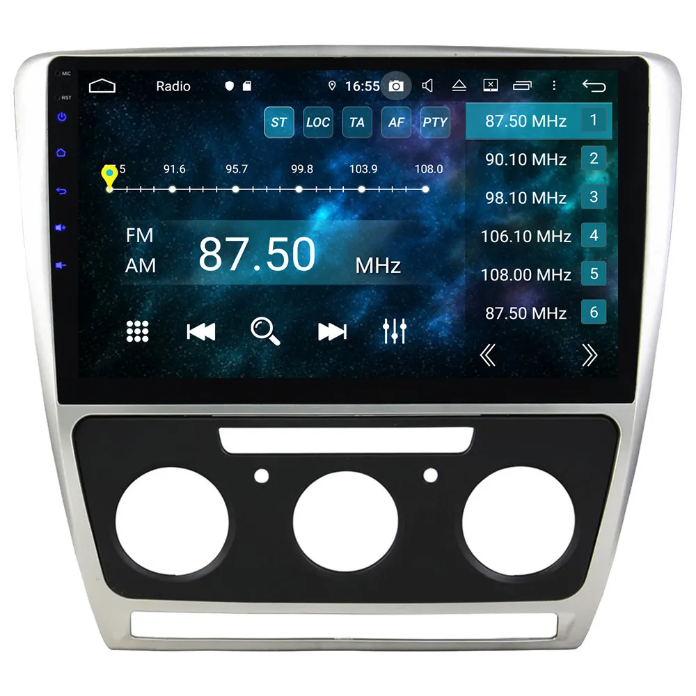 Klyde 10," ips 4G Android 9,0 Восьмиядерный 4 Гб ОЗУ 64 Гб ПЗУ DSP BT автомобильный DVD мультимедийный плеер стерео для Skoda Octavia 2007