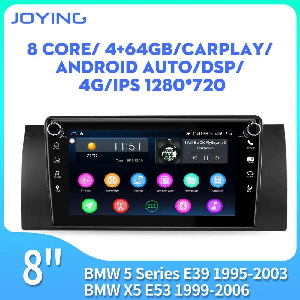 8\ Android 8.1 head unit GPS system tape recoder 2GB+32GB/4GB+64GB stereo for BMW 5 Series E39 1995-2003 BMW X5 E53 1999-2006 8\ Android 8.1 head unit GPS system tape recoder 2GB+32GB/4GB+64GB stereo for BMW 5 Series E39 1995-2003 BMW X5 E53 1999-2006