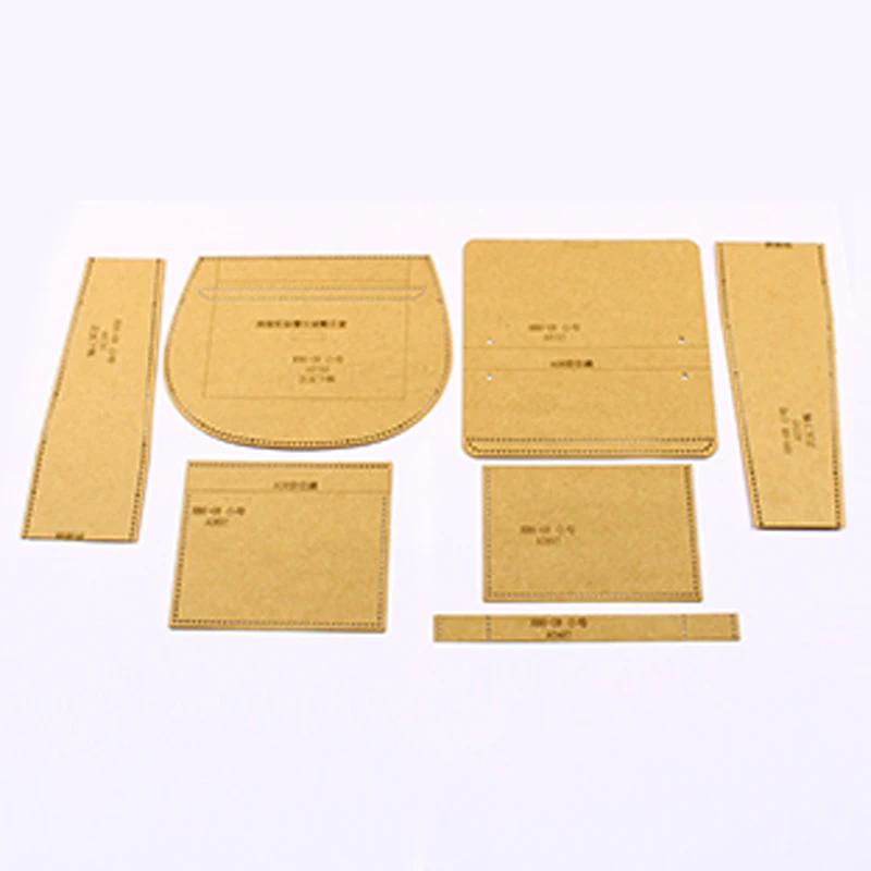 DIY leather craft women shoulder bag heavy weight 500gsm cardboard template stencil pattern